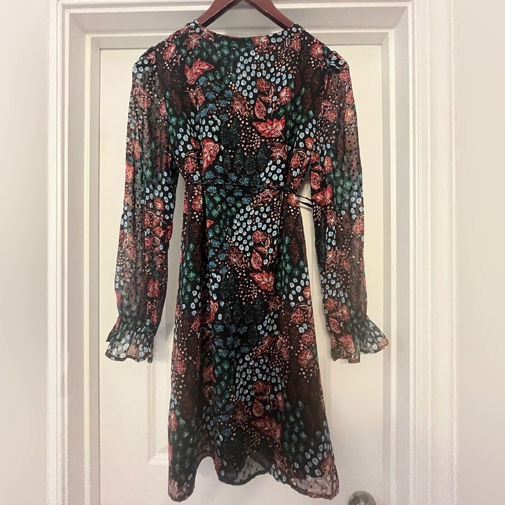 LOFT Long Sleeve Sundress with Square Neck - Picture 4 of 5